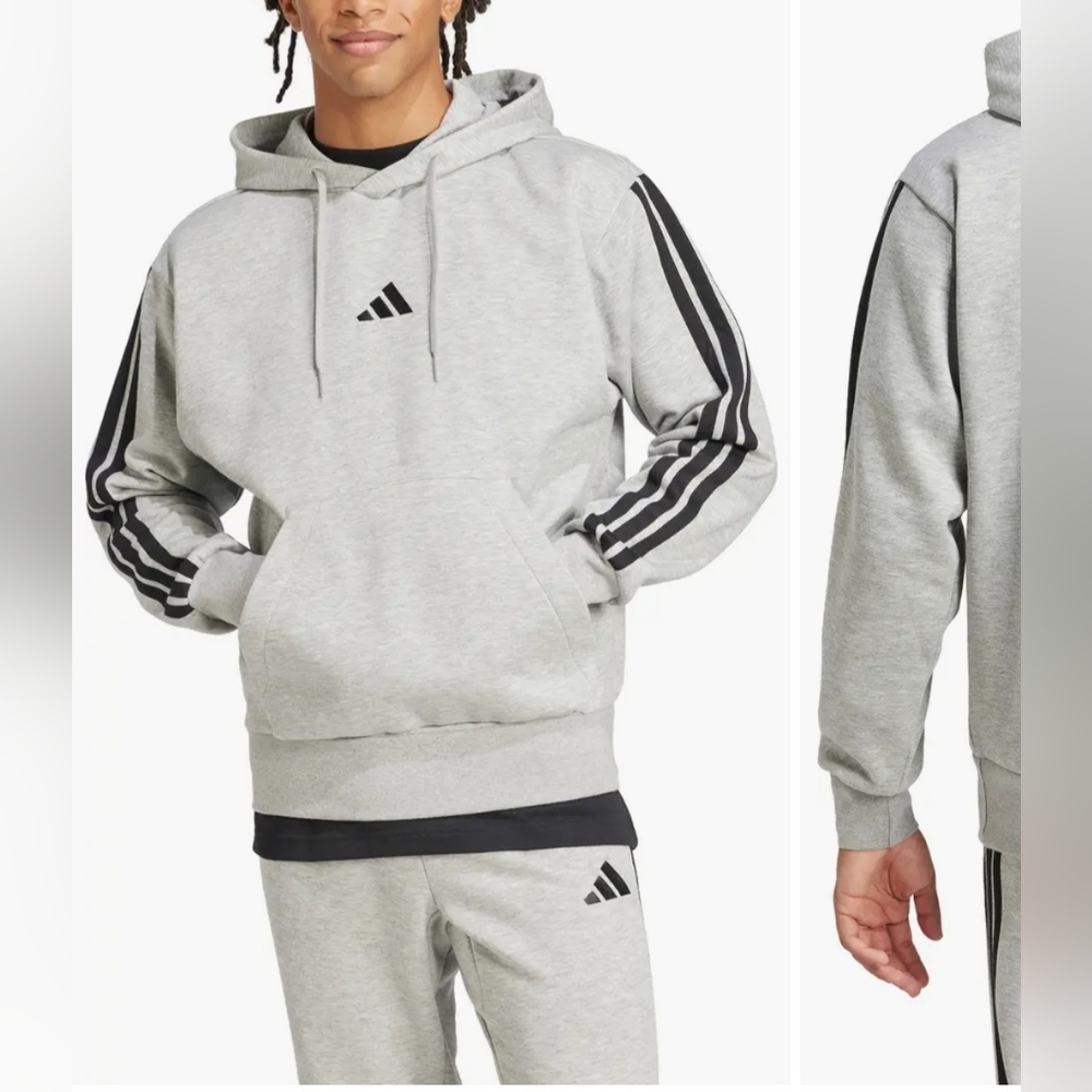 Adidas Gray Men's Hoodie Sz L New